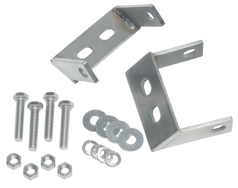 Kentrol 45-86 Jeep CJ Rear Bumper Brackets Pair - Polished Silver Kentrol