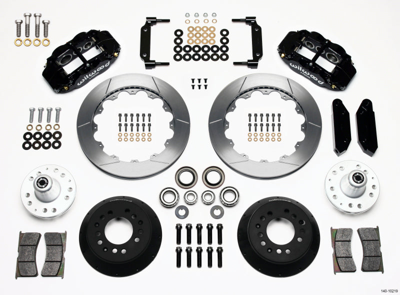 Wilwood Narrow Superlite 6R Front Hub Kit 12.88in 1968-1969 Mustang Disc Spindle Wilwood