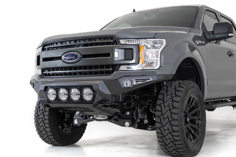 Addictive Desert Designs 18-20 Ford F-150 Bomber Front Bumper w/ 4 Rigid 360 6IN Mounts Addictive Desert Designs
