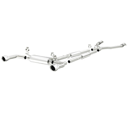 MagnaFlow 14 Infiniti Q50 V6 3.7L Cat-Back Polished Stainless Tips Dual Split Rear Exit Exhaust Magnaflow