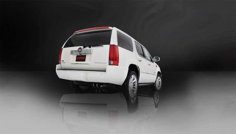 Corsa 11-14 GMC Yukon 6.2L V8 3in Cat-Back Single Side w Twin 4in Black Pro-Series Tips CORSA Performance
