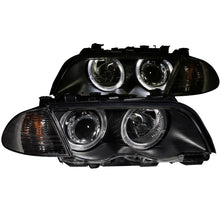 Load image into Gallery viewer, ANZO 1999-2001 BMW 3 Series E46 Projector Headlights w/ Halo Black (CCFL) - eliteracefab.com