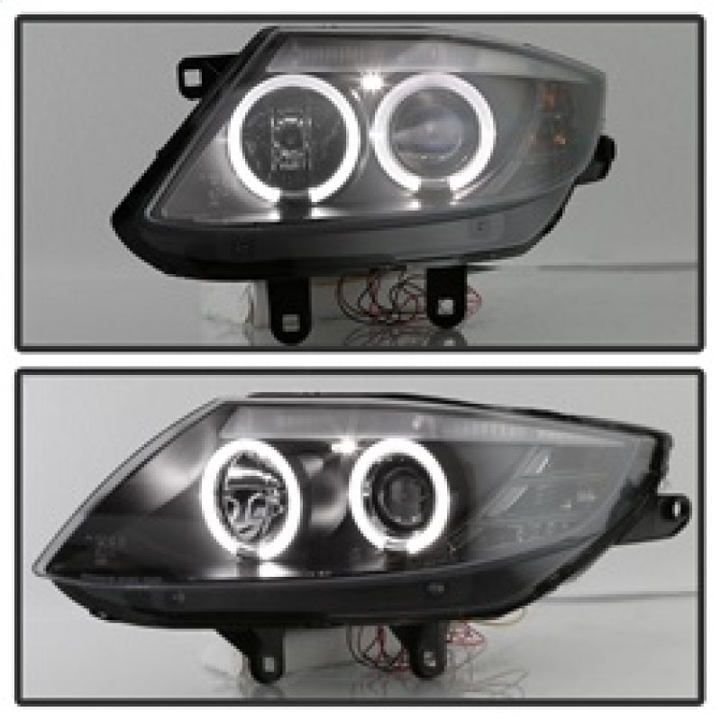 Spyder BMW Z4 03-08 Projector Headlights Xenon/HID Model Only - LED Halo Black PRO-YD-BMWZ403-HID-BK - eliteracefab.com