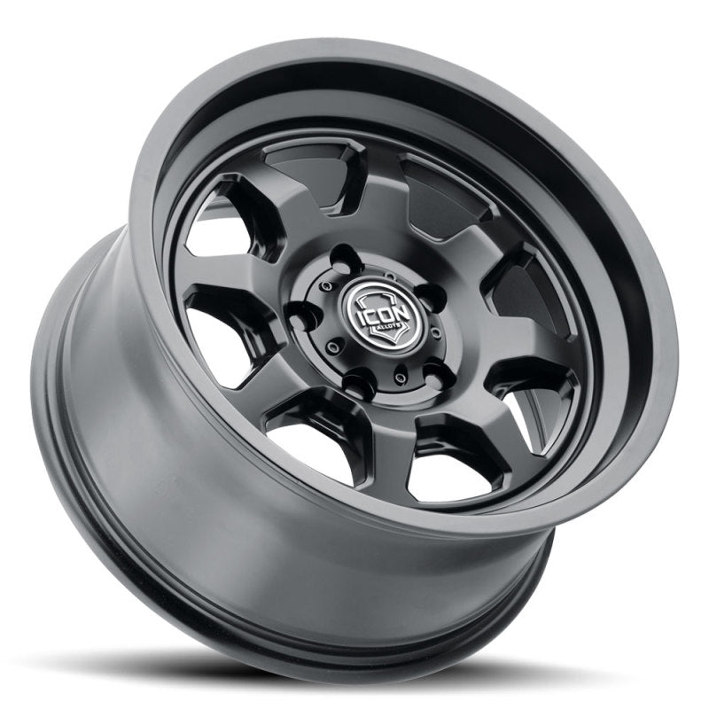 ICON Nuevo 17 X 8.5 6 X 135 6mm Offset 5in BS Satin Black