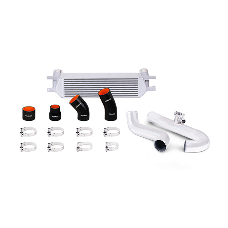 Mishimoto 2015 Ford Mustang EcoBoost Performance Intercooler Kit - Silver Core Polished Pipes - eliteracefab.com