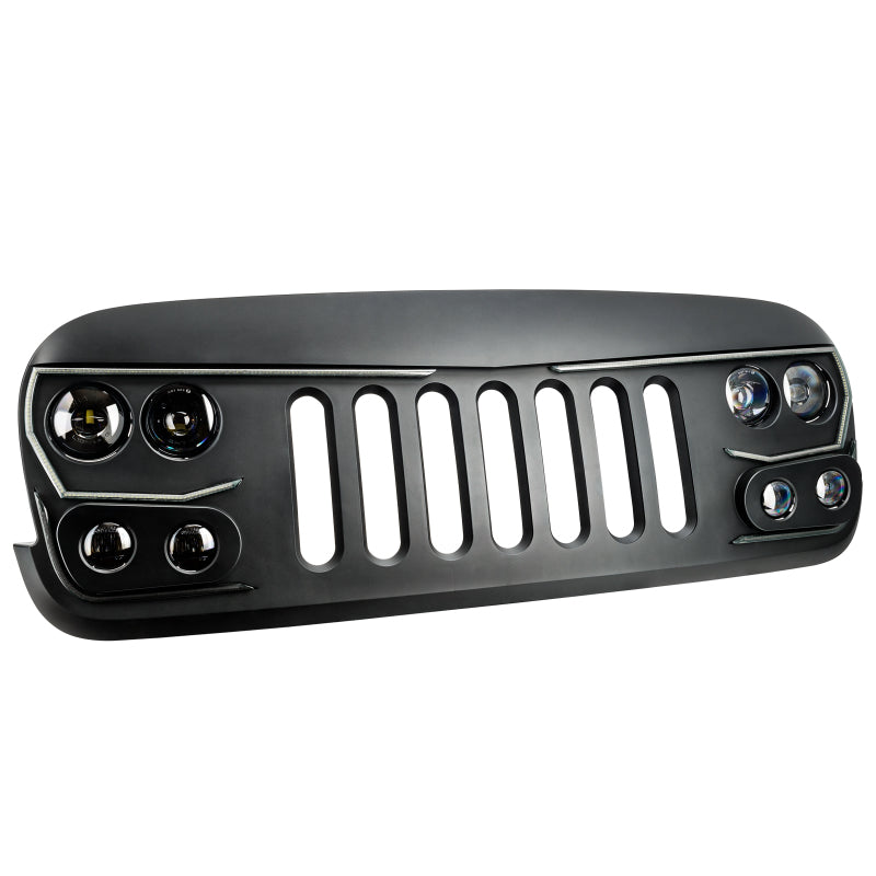 Oracle VECTOR Series Full LED Grille - Jeep Wrangler JK - NA - eliteracefab.com