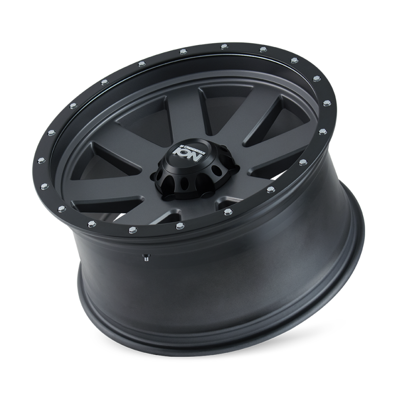 ION Type 134 18x10 / 6x139.7 BP / -19mm Offset / 106mm Hub Matte Gunmetal/Black Beadlock Wheel