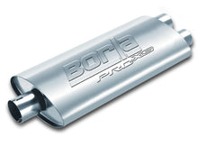 Load image into Gallery viewer, Borla Universal Center/Dual Oval 2.5in In/Dual 2.5in Out 19in x 4in x 9.5in Notched PRO-XS Muffler - eliteracefab.com