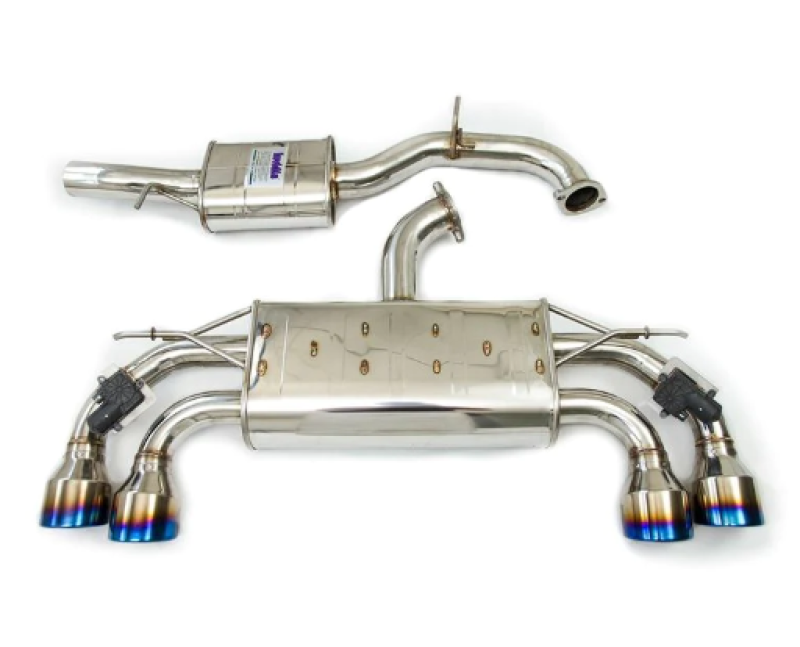 Invidia 18-21 Volkswagen Golf MK7.5 Valved Q300 Rolled Titanium Tip Cat-Back Exhaust Invidia