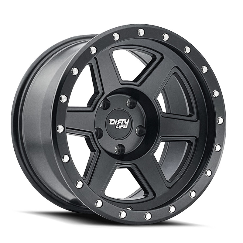 Dirty Life 9315 Compound 17x9 / 5x127 BP / -38mm Offset / 78.1mm Hub Matte Black Wheel