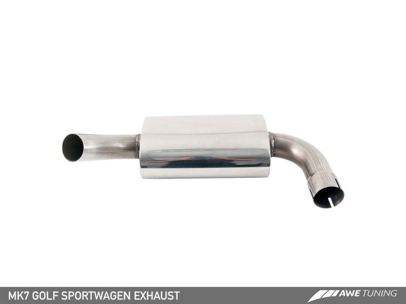 AWE Tuning VW MK7 Golf SportWagen Touring Edition Exhaust w/Chrome Silver Tips (90mm) - eliteracefab.com