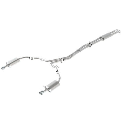 Ford Racing 10-17 Taurus Sho Cat-Back Touring Exhaust System - Chrome Tips Ford Racing