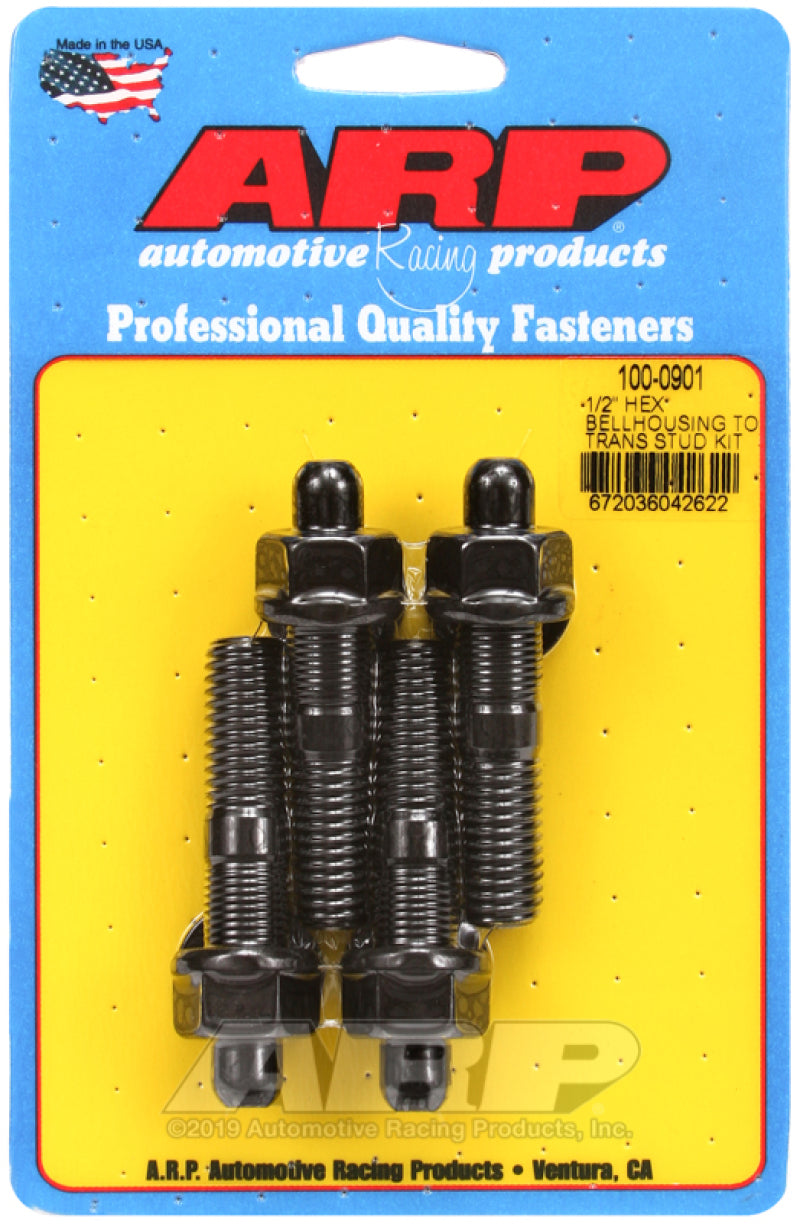 ARP 1/2in Dia Hex Bellhousing to Trans Stud Kit ARP