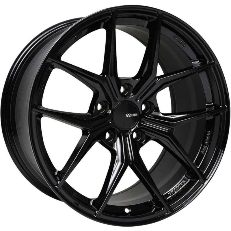 Enkei TSR-X 20x9.5 40mm Offset 5x114.3 BP Gloss Black Wheel - eliteracefab.com