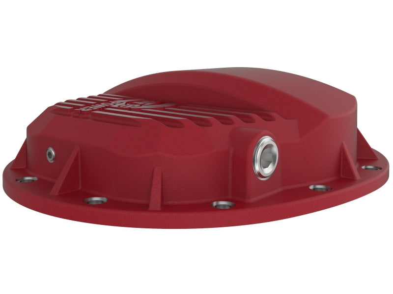 aFe Pro Series Rear Differential Cover Red w/ Machined Fins for 19-24 Chevy Silverado/Suburban/Tahoe/ GMC Sierra/Yukon - 46-71140R