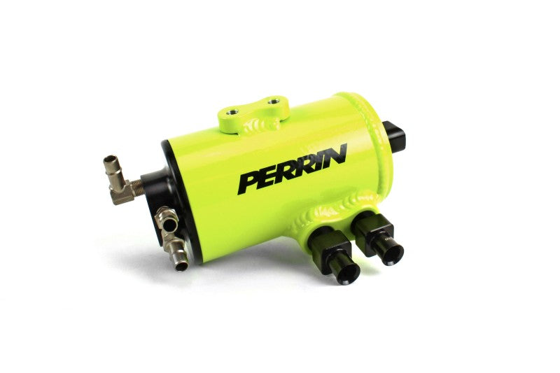 Perrin 08-14 Subaru WRX/STI Air Oil Separator - Neon Yellow - eliteracefab.com