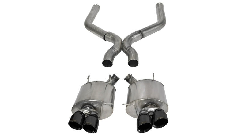 Corsa 13-13 Ford Mustang Shelby GT500 5.8L V8 Black Sport Axle-Back + XO Exhaust CORSA Performance