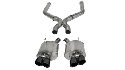 Corsa 13-13 Ford Mustang Shelby GT500 5.8L V8 Black Sport Axle-Back + XO Exhaust CORSA Performance