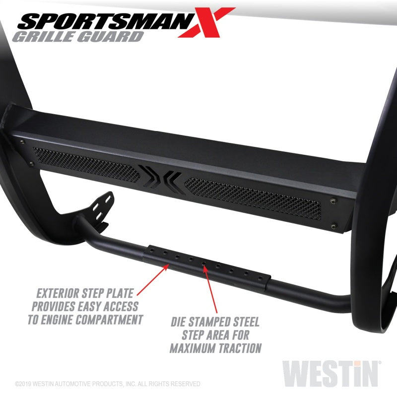 Westin 16-21 Toyota Tacoma Sportsman X Grille Guard - Tex. Blk - eliteracefab.com