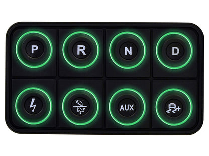 AEM EV 8 Button Keypad CAN Based Programmable Backlighting - eliteracefab.com