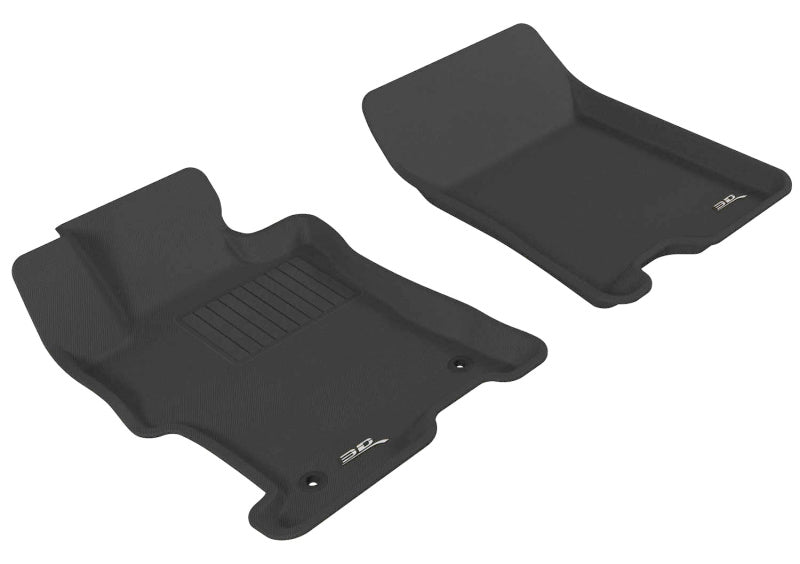 3D MAXpider L1HD00811509 2008-2012 Honda Accord Kagu 1st Row Floormat - Black 3D MAXpider