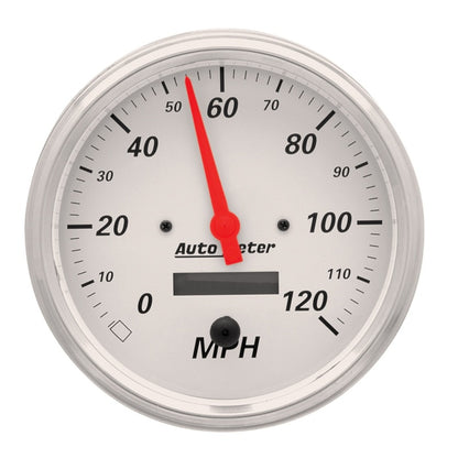 AutoMeter Gauge Kit 2 Pc. Quad & Speedometer 5in. Arctic White 1303