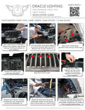 Load image into Gallery viewer, Oracle Pre-Runner Style LED Grille Kit for Jeep Wrangler JL - Amber - eliteracefab.com