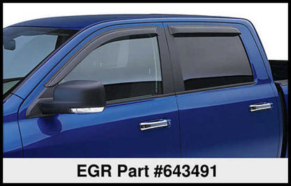 EGR 15+ Ford F150 Crew Cab Tape-On Window Visors - Set of 4