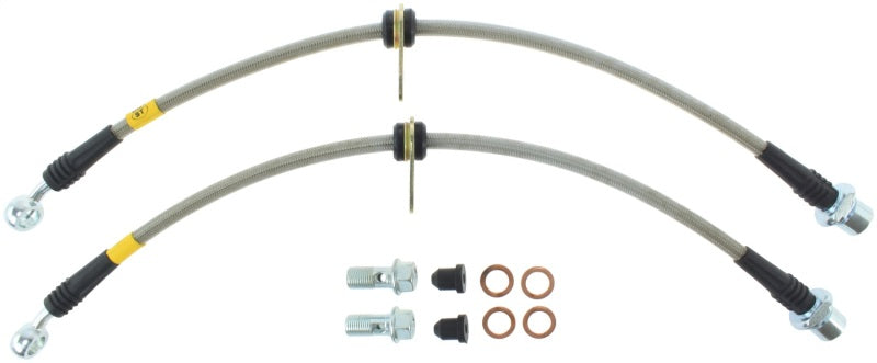 STOPTECH 00-05 TOYOTA MR2 SPYDER FRONT STAINLESS STEEL BRAKE LINES, 950.44012 - eliteracefab.com