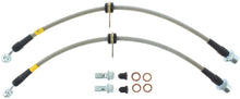 Load image into Gallery viewer, STOPTECH 00-05 TOYOTA MR2 SPYDER FRONT STAINLESS STEEL BRAKE LINES, 950.44012 - eliteracefab.com