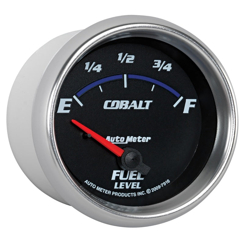 Autometer Cobalt 66.7mm 240-33 ohms Short Sweep Electronic Fuel Level Gauge 7916