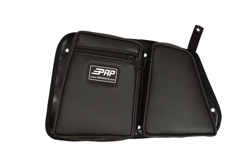 PRP Polaris RZR Rear Door Bag with Knee Pad (Driver Side)- Black - eliteracefab.com