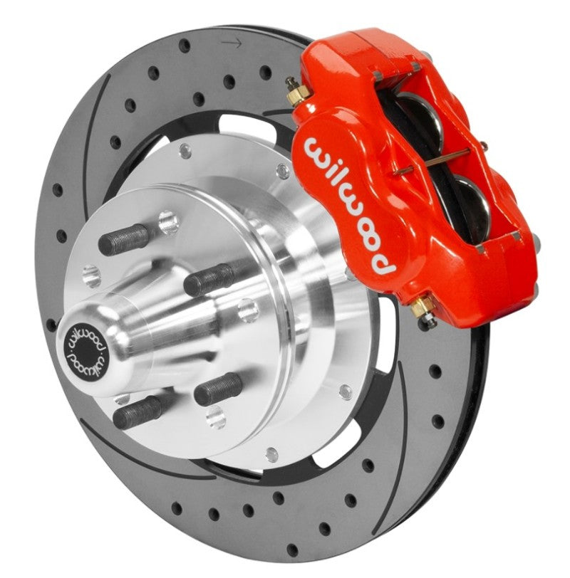 Wilwood Forged Dynalite Front Brake Kit 12.19in SRP Drilled/Slotted Rotor - Red Wilwood