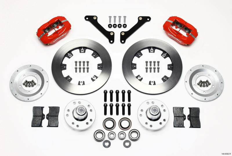 Wilwood Forged Dynalite Front Kit 12.19in Drilled Red 70-78 Camaro Wilwood