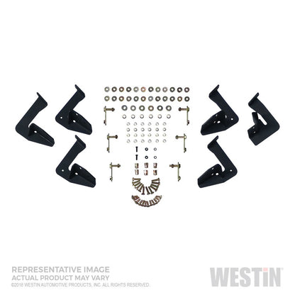 Westin 07-21 Toyota Tundra CrewMax HDX Stainless Drop Nerf Step Bars - Tex. Blk