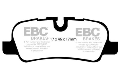 EBC 05-10 Land Rover LR3 4.4 Yellowstuff Rear Brake Pads - eliteracefab.com