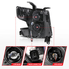 Load image into Gallery viewer, ANZO 2015-2020 Chevy Tahoe Projector Headlights Plank Style Black w/DRL - eliteracefab.com