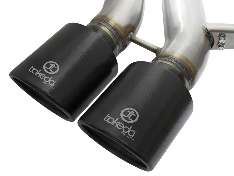 aFe Takeda 3in SS Exhaust Cat-Back 13-16 Ford Focus ST 2.0L Black Tips - eliteracefab.com