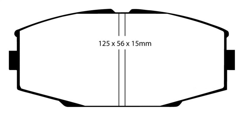 EBC 86-92 Toyota Supra 2.8 Yellowstuff Front Brake Pads - eliteracefab.com