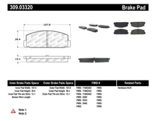 Load image into Gallery viewer, STOPTECH PERFORMANCE 89-95 MAZDA RX7 / 03-05 MAZDA 6 REAR BRAKE PADS, 309.03320 - eliteracefab.com