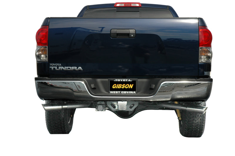 Gibson 14-19 Toyota Tundra SR 4.6L 2.5in Cat-Back Dual Extreme Exhaust - Stainless - eliteracefab.com