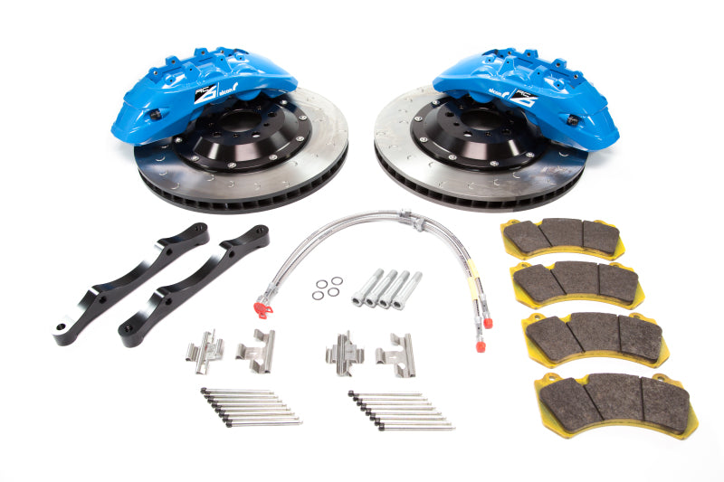 Alcon 2009+ Nissan GT-R R35 412x36mm Rotor Sky Blue 6 Piston Caliper RC6 Front Axle Kit Alcon