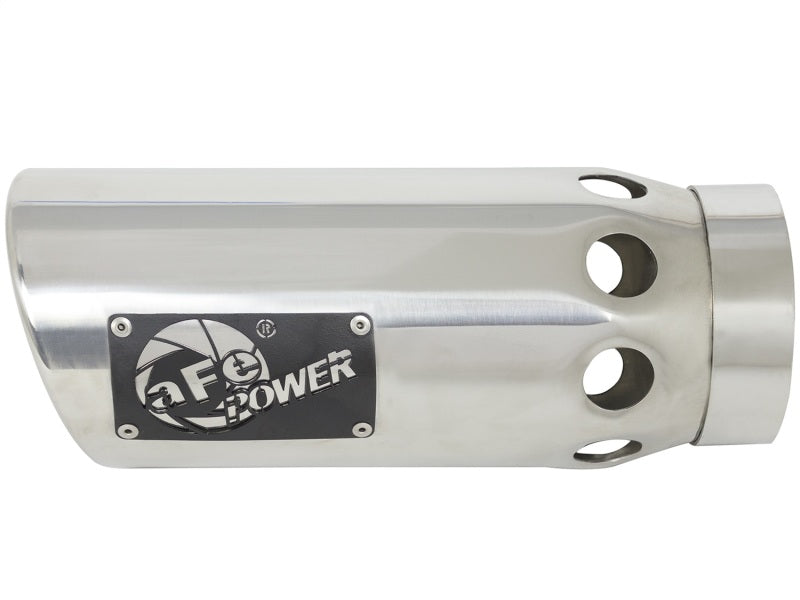 aFe Power Intercooled Tip Stainless Steel - Polished 4in In x 5in Out x 12in L Clamp On aFe