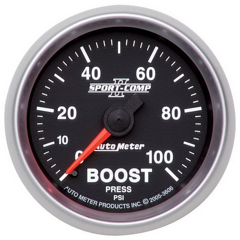 Autometer 2-1/16in 0-100 PSI Mechanical Boost Gauge 3606