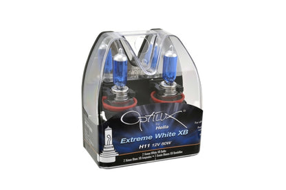 Hella Optilux XB Extreme Type H11 12V 80W Blue Bulbs - Pair - eliteracefab.com