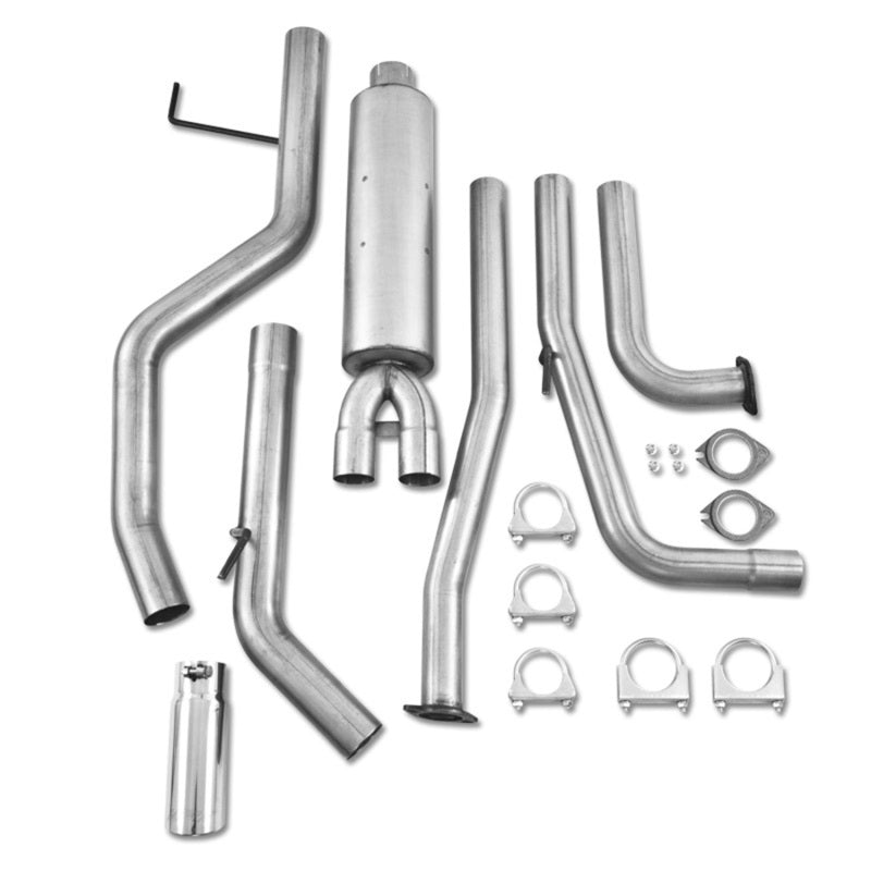 MBRP 2007-2009 Nissan Titan 5.6L EC/CC Cat Back Single Side - eliteracefab.com