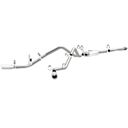 Magnaflow 14 Chev Silverado V8 5.3L CC/EC Cab Dual Split Behind Rear Tires Exit SS Cat Back Perf Exh Magnaflow