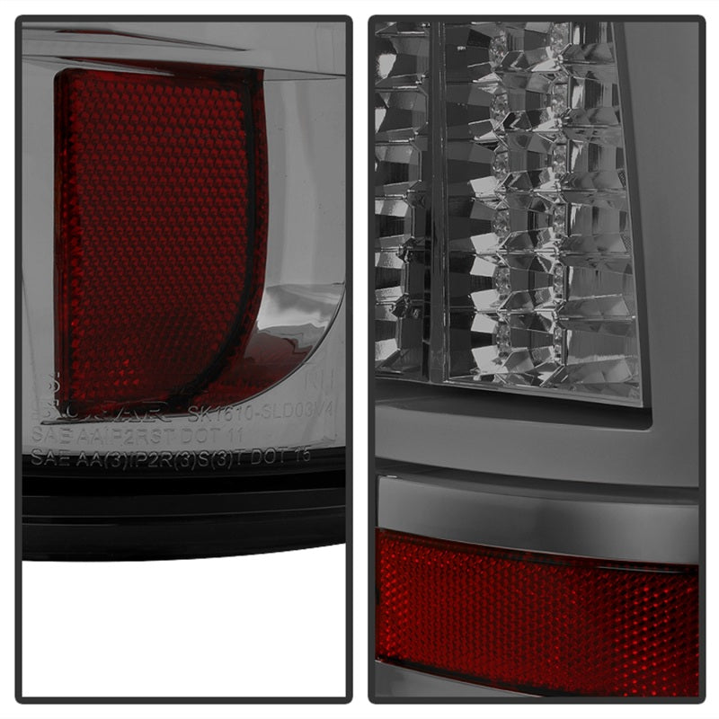 Spyder Chevy Silverado 1500/2500 99-02 Version 2 LED Tail Lights - Smoke ALT-YD-CS99V2-LED-SM - eliteracefab.com