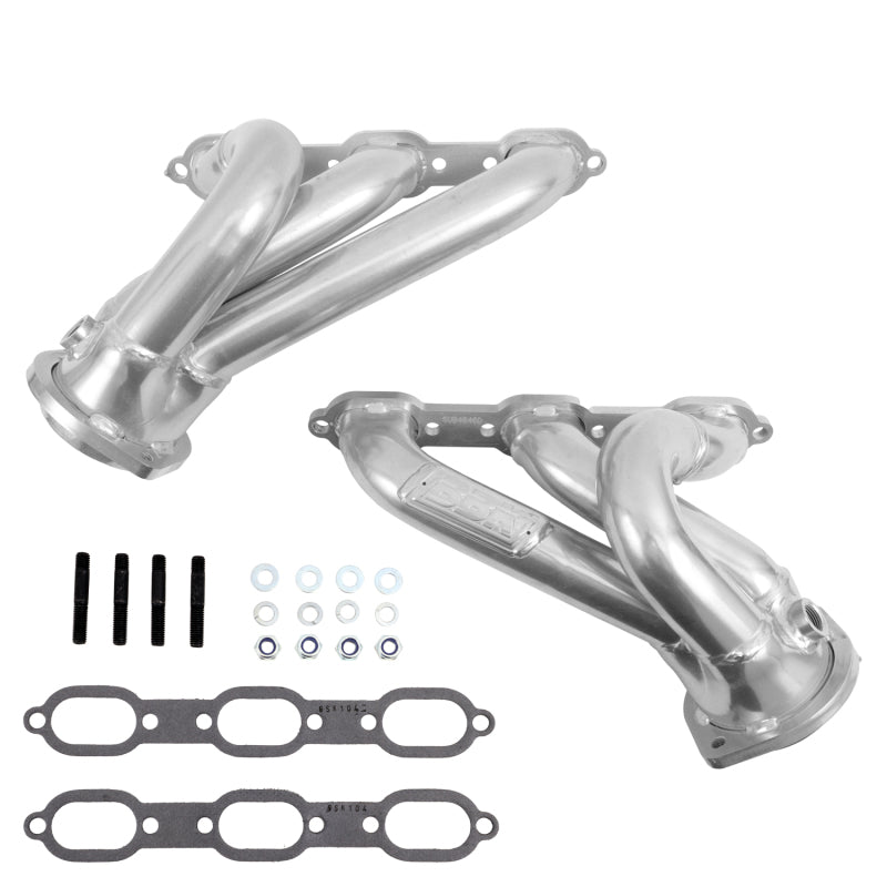 BBK Dodge Challenger Charger 300 V6 3.5 1-5/8 Shorty Headers - Polished Silver Ceramic 06-10 BBK