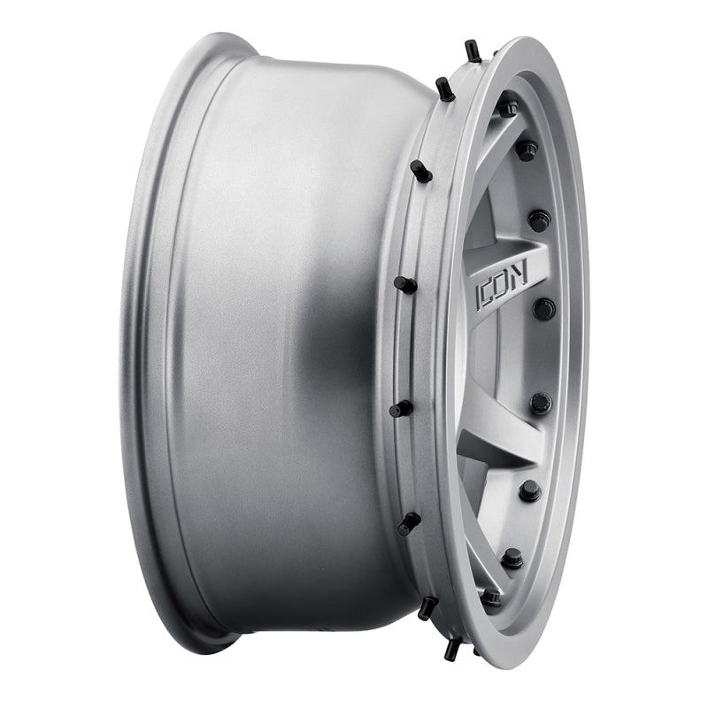 ICON Rebound Pro 17x8.5 6x5.5 0mm Offset 4.75in BS 106.1mm Bore Titanium Wheel - eliteracefab.com